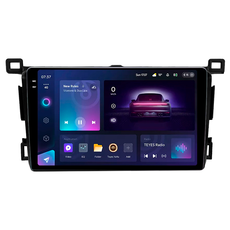 Android head unit Teyes CC3 6+128 Gb Toyota RAV4 4 XA40 5 XA50 (Right hand drive) 2012-2018 9" 2k