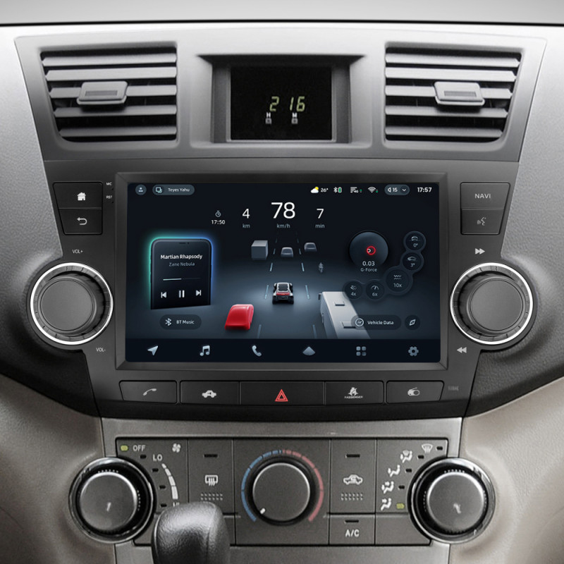 Štátní magnetofon Teyes CC4 Pro 8+128 GB pro Toyota Highlander 2 XU40 (2007–2013, F3), 9