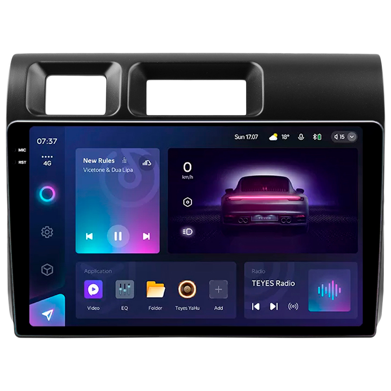 Android head unit Teyes CC3 4+32 Gb Toyota Land Cruiser 8 J70 70 2023-2024 9" 2k (L1)
