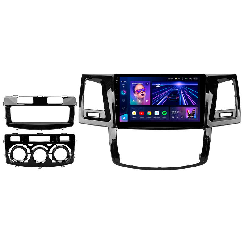 Android head unit Teyes CC3 4+32 Gb Toyota Fortuner 1 AN50 AN60 HILUX Revo Vigo (F2) 2005-2007 9"