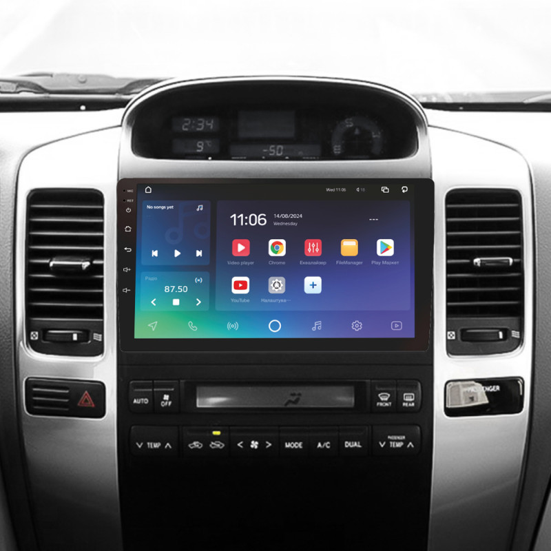 Android head unit SIGMA X9432 ANDROID 10 4+32 Gb 4G DSP Toyota Land Cruiser Prado 120 3 III For Lexus GX470 GX 470 J120 2002-2009 (F1) (B) 9"