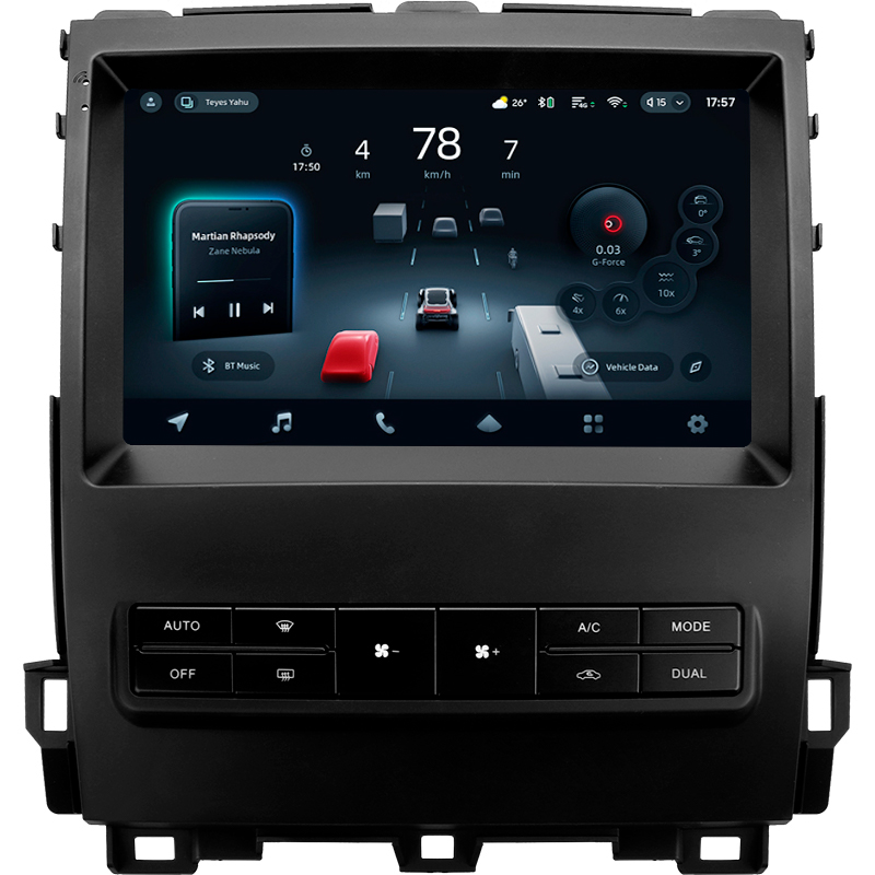 Android head unit Teyes CC4 Pro 8+128 Gb Toyota Land Cruiser Prado 120 For Lexus GX470 GX 470 J120 2004-2009 (F2) 9" 2k (L3)