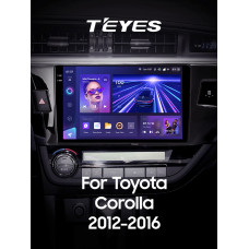 Android head unit Teyes CC3 6+128 Gb with 360° surround view° Toyota Corolla 11 2012-2016 (B) 10" 2k