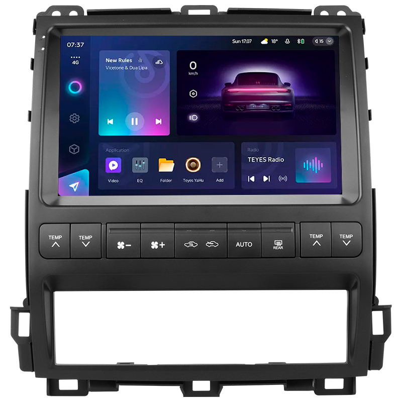 Android head unit Teyes CC3 4+32 Gb Toyota Land Cruiser Prado 120 For Lexus GX470 GX 470 J120 2002-2009 9" 2k (L3)