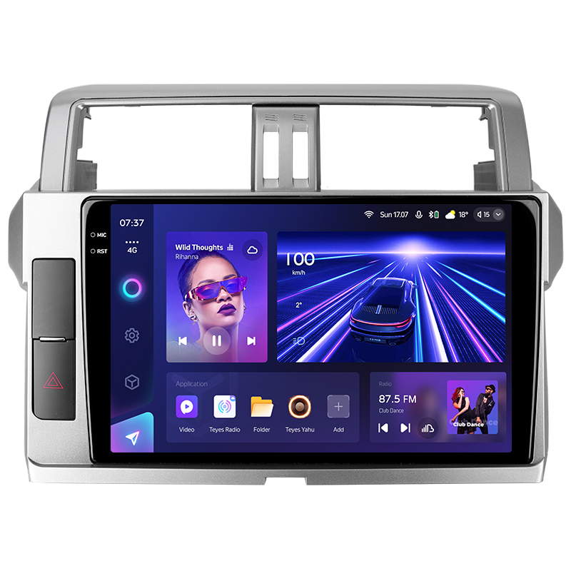 Android head unit Teyes CC3 4+32 Gb Toyota Land Cruiser Prado 150 2013-2017 10" 2k