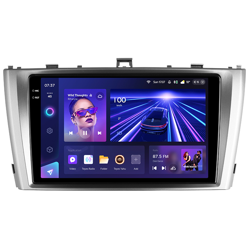 Android head unit Teyes CC3 6+128 Gb with 360° surround view° Toyota Avensis 3 2008-2015 (F1) 9" 2k