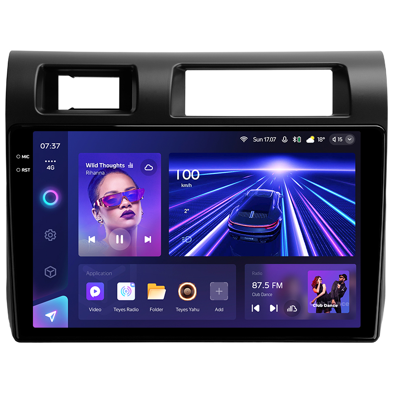 Magnetófono de fábrica Teyes CC3 6+128 GB para Toyota Land Cruiser 70 Series LC 79 (2007–2020), pantalla de 9