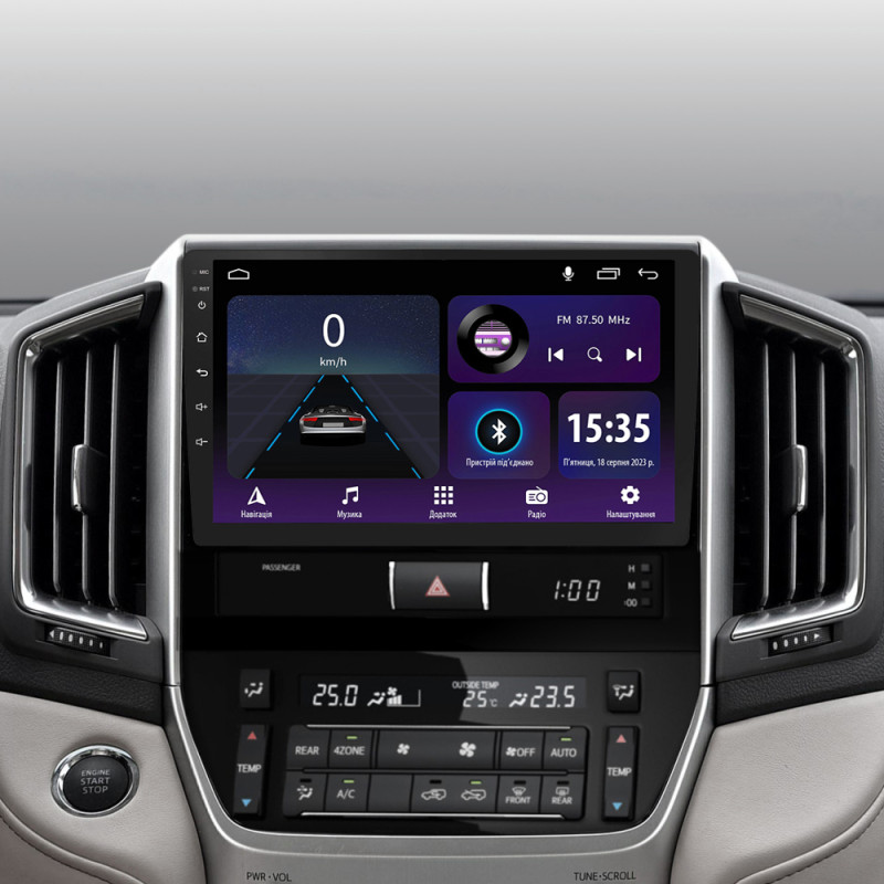 Android head unit SIGMA E9232 ANDROID 10 2+32 Gb Toyota Land Cruiser 200 11 2015-2020 9"
