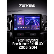 Android head unit Teyes CC3 6+128 Gb Toyota Fortuner 1 AN50 AN60 HILUX Revo Vigo (F2) 2005-2007 9" 2k