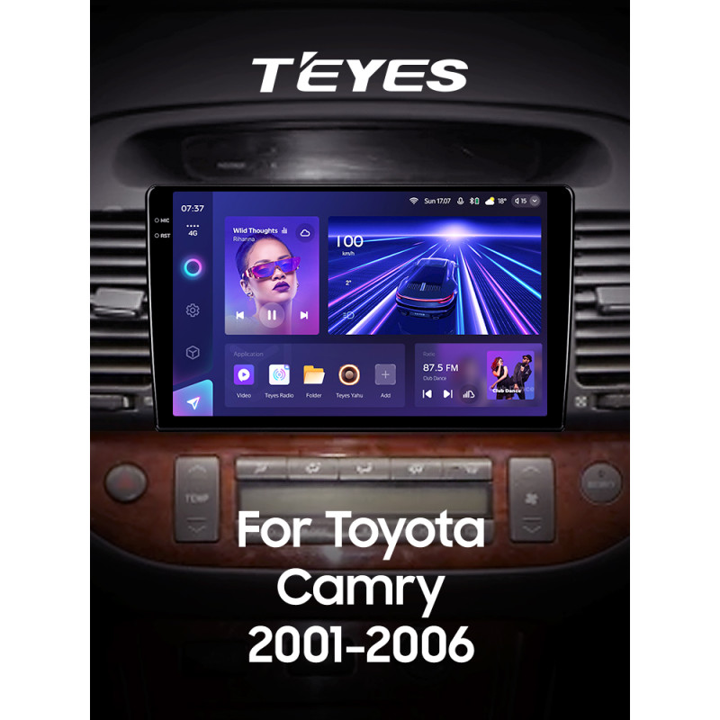 Magazynofon fabryczny Teyes CC3 4+64 GB Toyota Camry XV30 2001-2006, 9