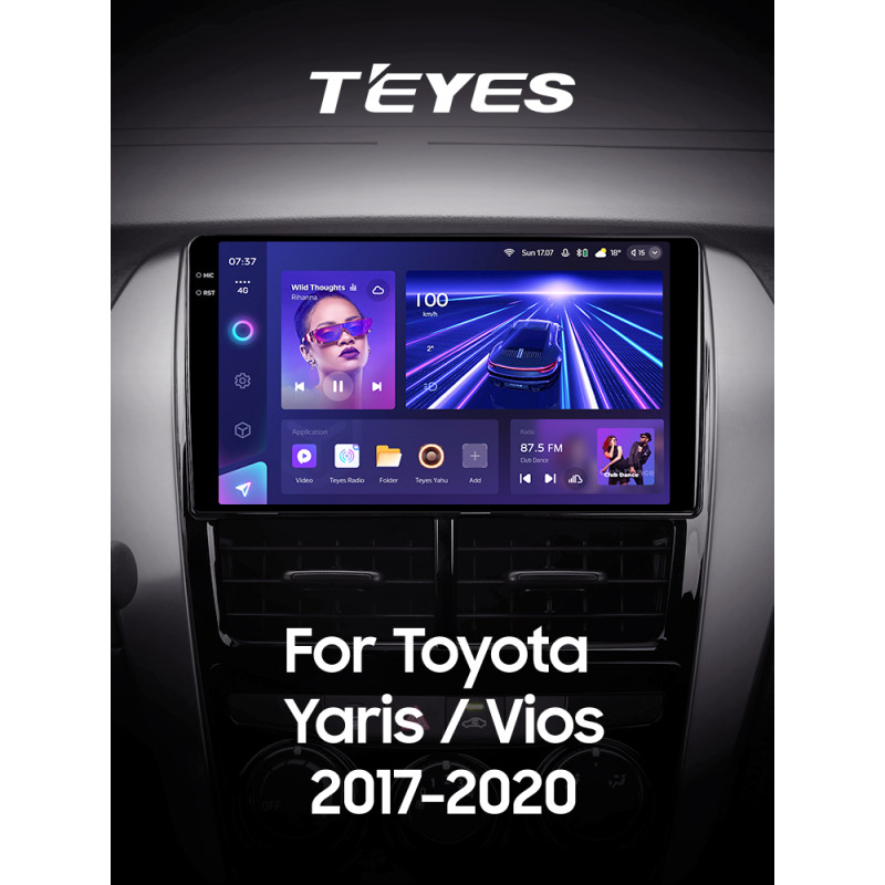 Stereo magnetofon Teyes CC3 4+32 GB do Toyoty Yaris/Vios (2017–2020, F2), 9