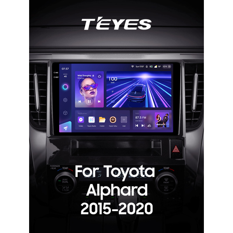 Android head unit Teyes CC3 4+64 Gb Toyota Alphard H30 2015-2020 10" 2k