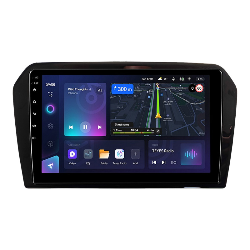 Magallánica de fábrica Teyes CC3L 4+64 GB Volkswagen Jetta 2013-2017 Negro UV 9