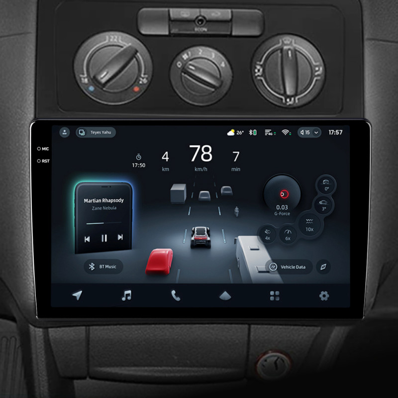 Android head unit Teyes CC4 Pro 12+256 Gb Volkswagen Caddy 2K 3 III 2004 - 2010 10" 2k