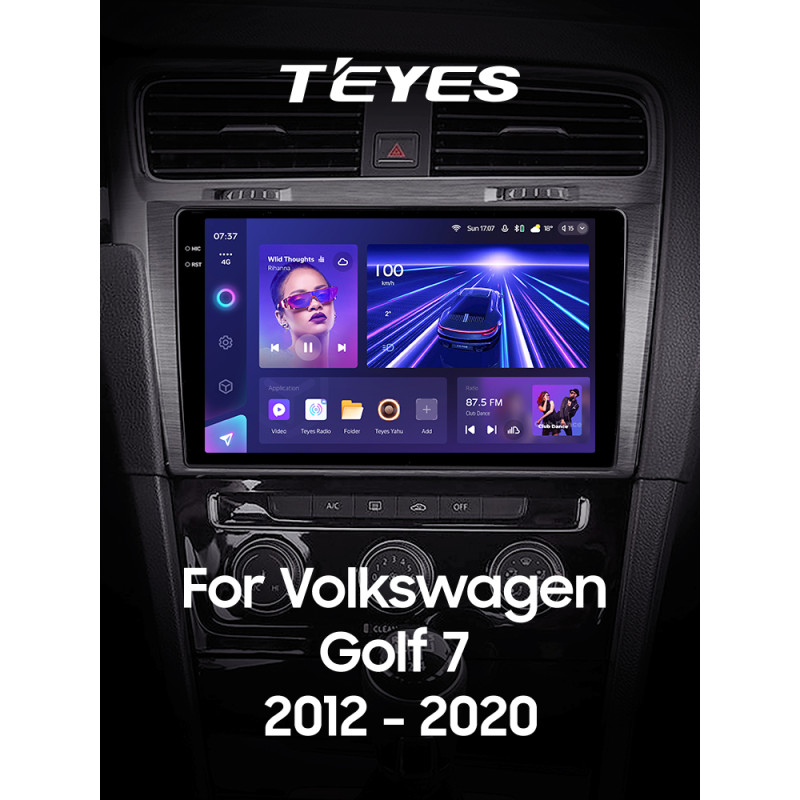 Magazynofon Teyes CC3 4+64 GB Volkswagen Golf 7 MK7 (F1) 2012–2020, 10