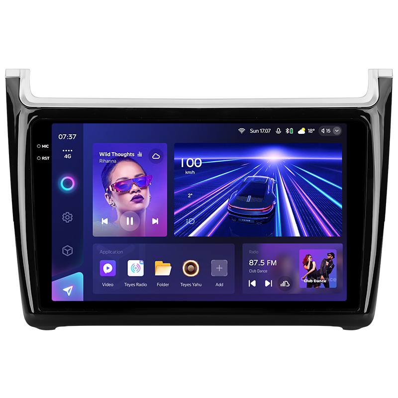 Android head unit Teyes CC3 4+64 Gb Volkswagen POLO 5 (F1) 2008-2020 9" 2k
