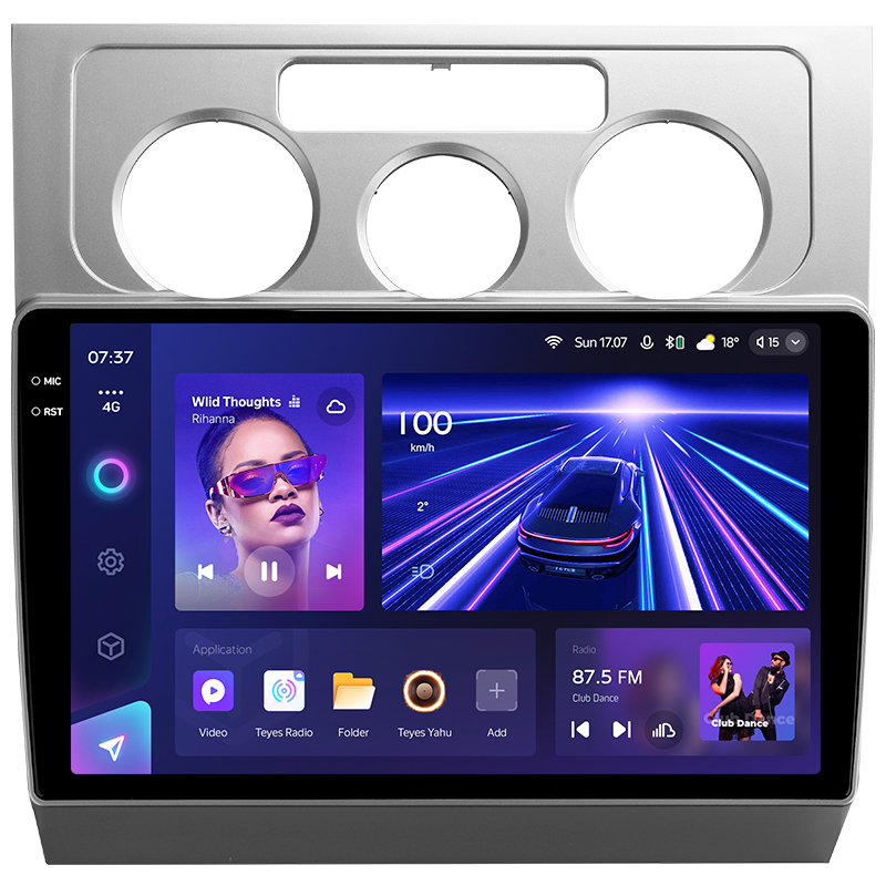 Android head unit Teyes CC3 4+32 Gb Volkswagen Touran 1 2003-2010 (F1) 10" 2k