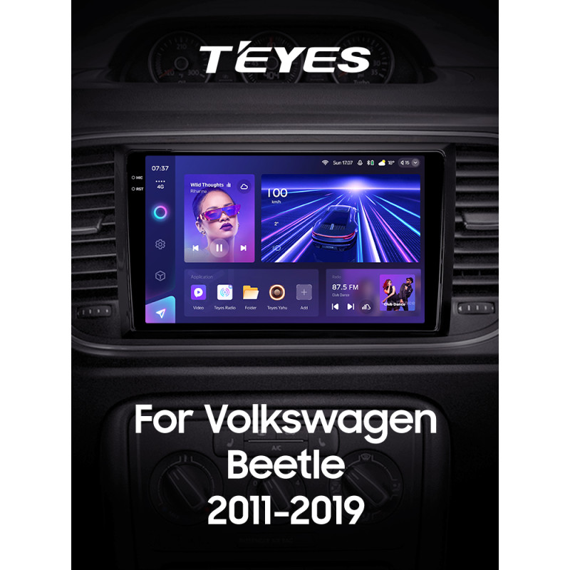 Estéreo de fábrica Teyes CC3 4+32 GB Volkswagen Beetle A5 2011-2019 9