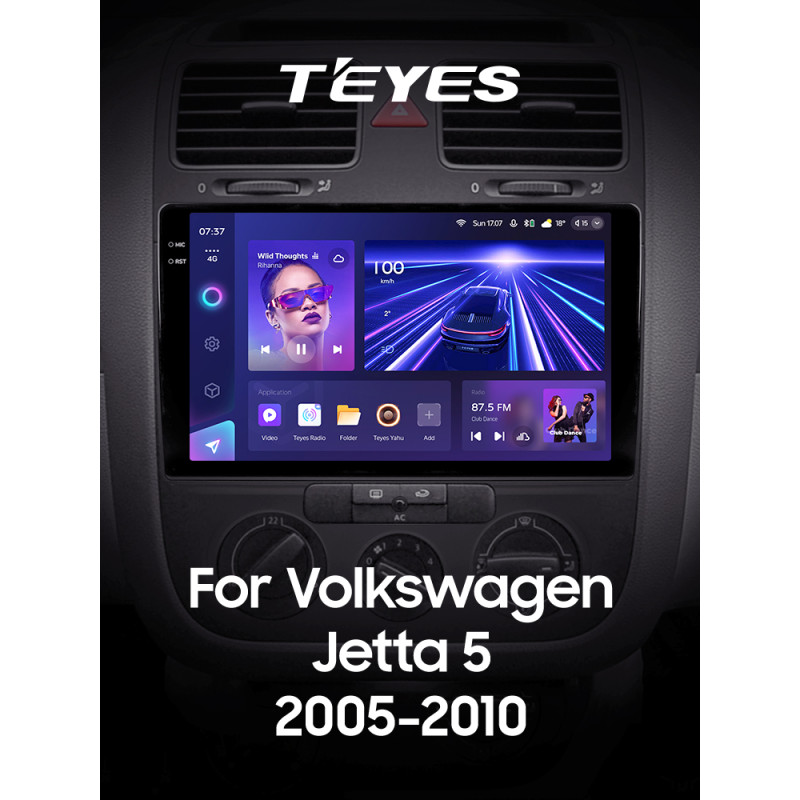 Android head unit Teyes CC3 6+128 Gb with 360° surround view° Volkswagen Jetta 5 2005-2010 (F2) 10" 2k
