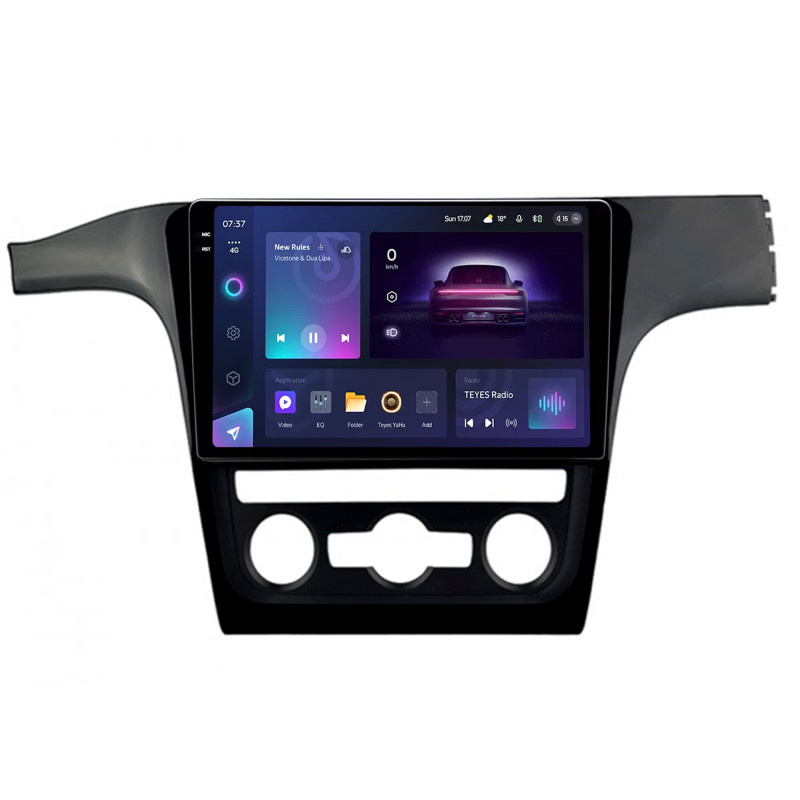 Fest eingebaute Magnetola Teyes CC3 4+32 GB für Volkswagen Passat 7 (B7, NMS) 2015–2018, schwarz, 10 Zoll, 2K.