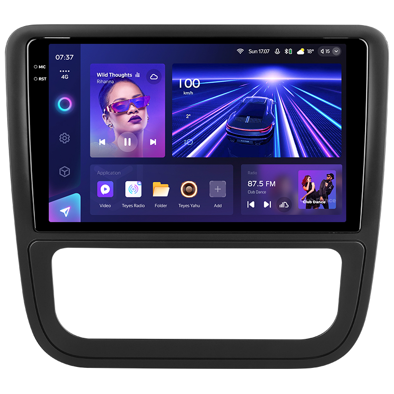 Android head unit Teyes CC3 6+128 Gb Volkswagen Scirocco 3 III Mk3 2008-2014 (F1) 9" 2k