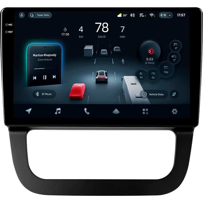 Festplatten-Magnetophon (CD-/MP3-/USB-/SD-/TFT-Bildschirm) Teyes CC4 Pro 12+256 GB für Volkswagen Jetta 5 (2005–2010, Baujahr F3), 10