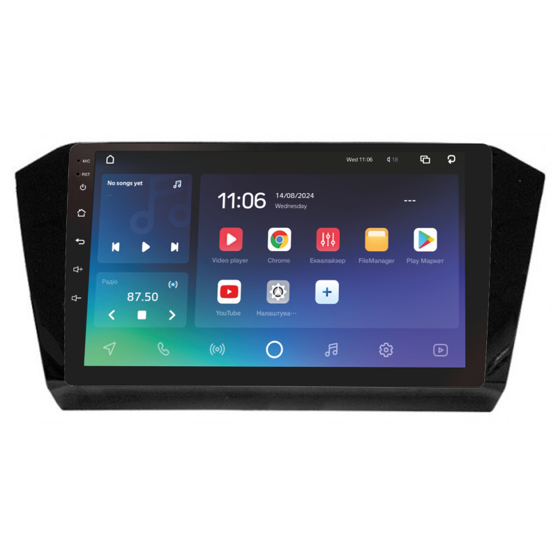Android head unit SIGMA X10432 ANDROID 10 4+32 Gb 4G DSP Volkswagen Passat B8 B 2014+ 10"