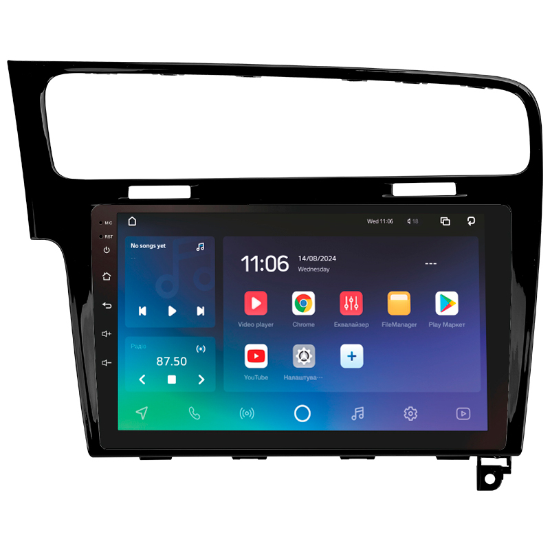 Android head unit SIGMA X10464 ANDROID 10 4+64 Gb 4G DSP Volkswagen Golf 7 (F2) 2012-2020 10"