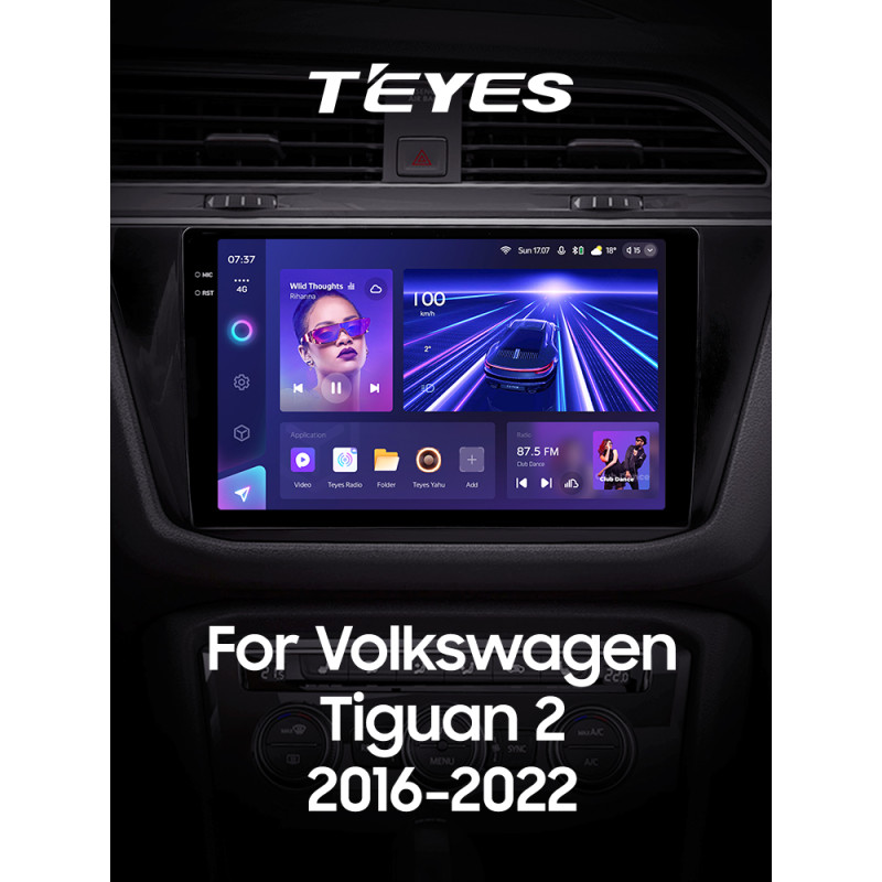 Fest eingebaute Magnetola Teyes CC3 4+64 GB Volkswagen Tiguan 2 (Mk2, 2016–2022, Baugruppe B) 10