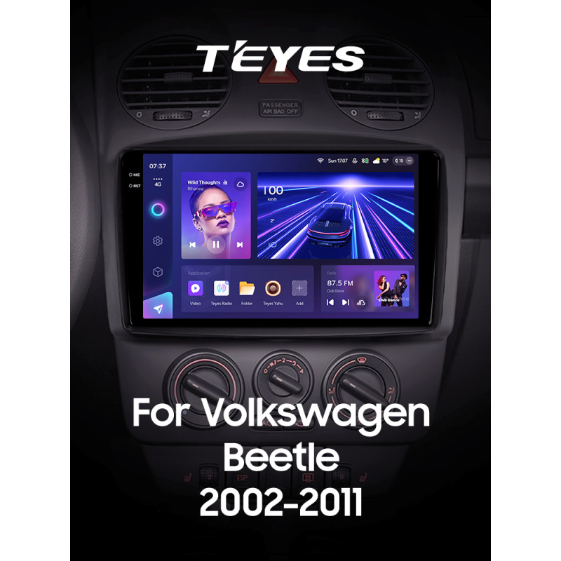 Magazynofon Teyes CC3 6+128 GB z panoramicznym wyświetlaczem 360° do Volkswagen Golf IV A4 (2002–2011), 9