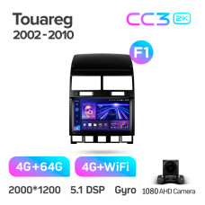 Oryginalna magnetofon Teyes CC3 4+64 GB Volkswagen Touareg GP 2002–2010 (F1) 9