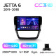 Android head unit Teyes CC3 6+128 Gb Volkswagen Jetta 6 2011-2018 10" 2k