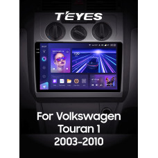 Android head unit Teyes CC3 6+128 Gb Volkswagen Touran 1 2003-2010 (F1) 10" 2k