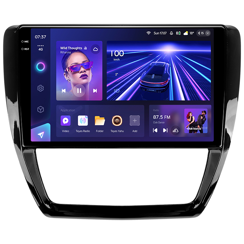 Android head unit Teyes CC3 4+32 Gb Volkswagen Jetta 6 2011-2018 10" 2k