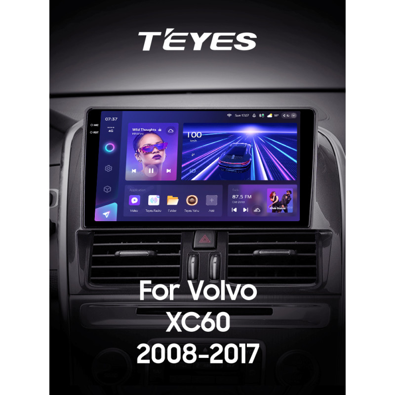 Android head unit Teyes CC3 6+128 Gb Volvo XC60 I 1 (A) 2008-2013 9" 2k (L1)