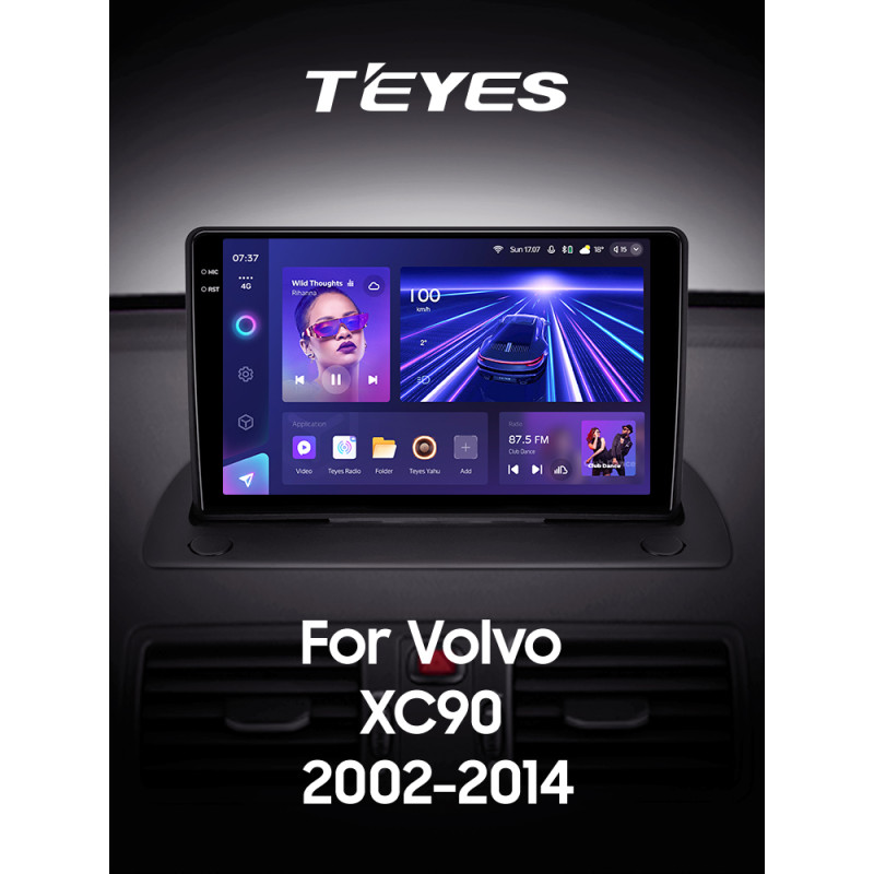 Android head unit Teyes CC3 6+128 Gb with 360° surround view° Volvo XC90 C (F1) 2002 - 2014 9" 2k (L1)