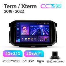 Android head unit Teyes CC3 4+32 Gb Nissan Terra Xterra 2018-2022 9" 2k (L1)