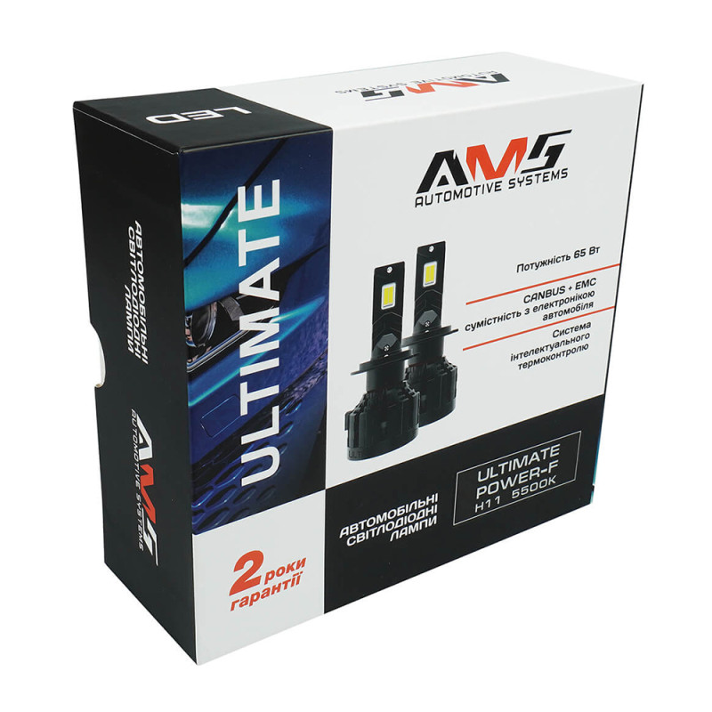 LED bulb AMS ULTIMATE POWER-F H11 5500K CANBUS