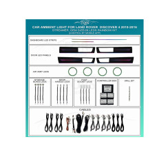 Ambient interior lighting FORS.auto for Land Rover Discovery 4 2010-2016 (Streamer)-26 LEDs