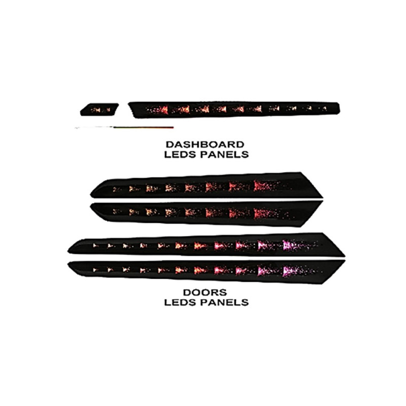 Ambient interior lighting FORS.auto for Mercedes-Benz R-Class 2006-2017 (Ripple)-19 LEDs
