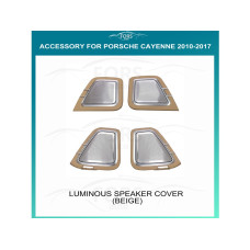Ambient interior lighting FORS.auto for Porsche Cayenne 2010-2017 (Luminous Speaker Cover-Beige)