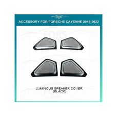 Ambient interior lighting FORS.auto for Porsche Cayenne 2010-2017 (Luminous Speaker Cover-Black)