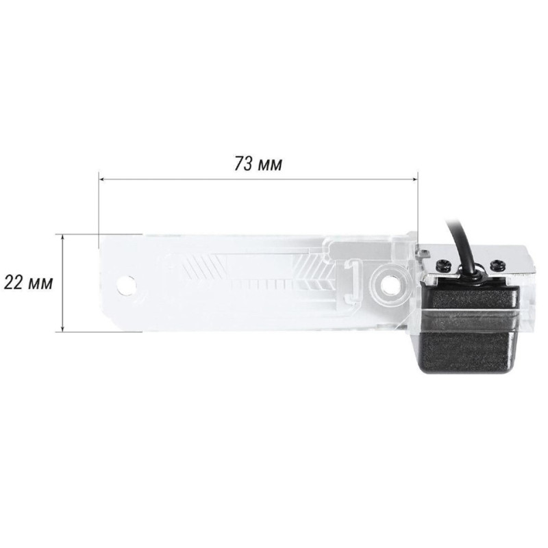 Built-in rearview camera FORS.auto FS-8059 (170-AHD-4PIN) for VW Passat B5-B6/Touran 2003-2015/Golf V/Jetta 2005-2011/Multivan/Transporter/Caravelle 2003+/Caddy 2004+/Eos 2005+/Skoda Superb 2002-2008