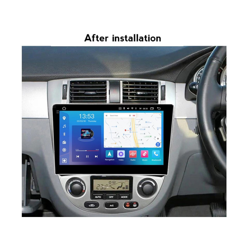 Android head unit FORS.auto FS 6 PRO MAX for Chevrolet Lacetti 2004-2013/Buick Excelle 2004-2007 (6+128Gb, 10", Auto AC)