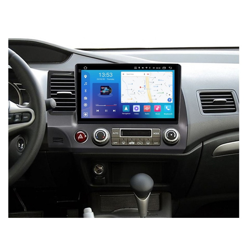 Android head unit FORS.auto FS 8 PRO MAX for Honda Civic (8+256Gb, 10") 2006-2011