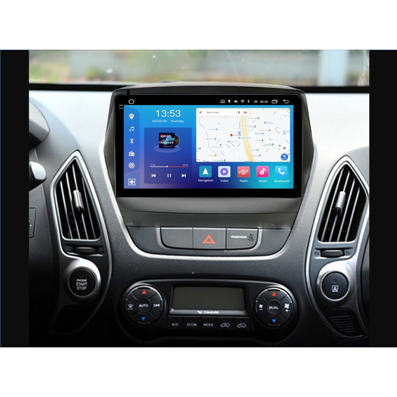 Android head unit FORS.auto FS 4 PRO (2K) for Hyundai Tucson/IX35 (4+64Gb, 10") 2009-2012