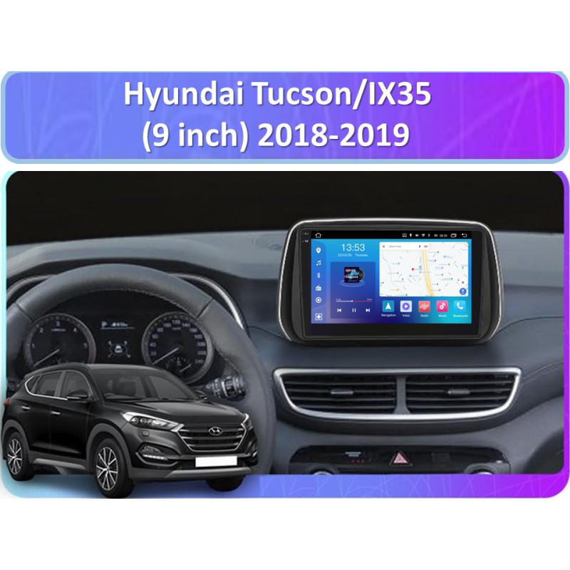 Android head unit FORS.auto FS 8 PRO MAX for Hyundai Tucson/IX35 (8+256Gb, 9") 2018-2019