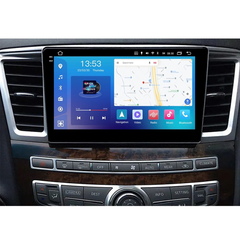 Android head unit FORS.auto FS 4 PRO (2K) for Infiniti QX60 (4+64Gb, 9") 2013-2016