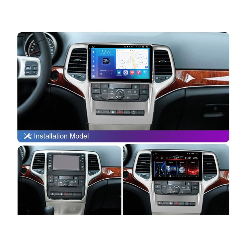 Android head unit FORS.auto FS 6 PRO MAX for Jeep Grand Cherokee (6+128Gb, 9") 2008-2012