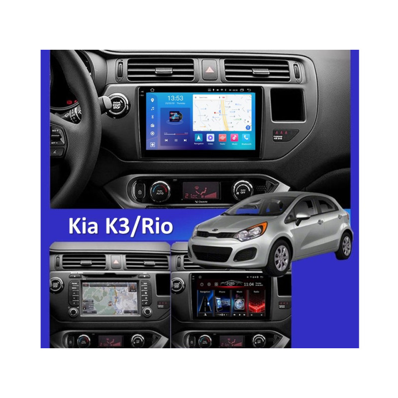 Android head unit FORS.auto FS 4 PRO (2K) for Kia K3/Rio (4+64Gb, 9") 2011-2016